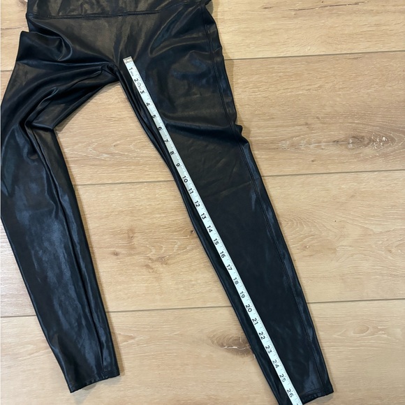 SPANX Black Shiny Leggings XL - Picture 4 of 5